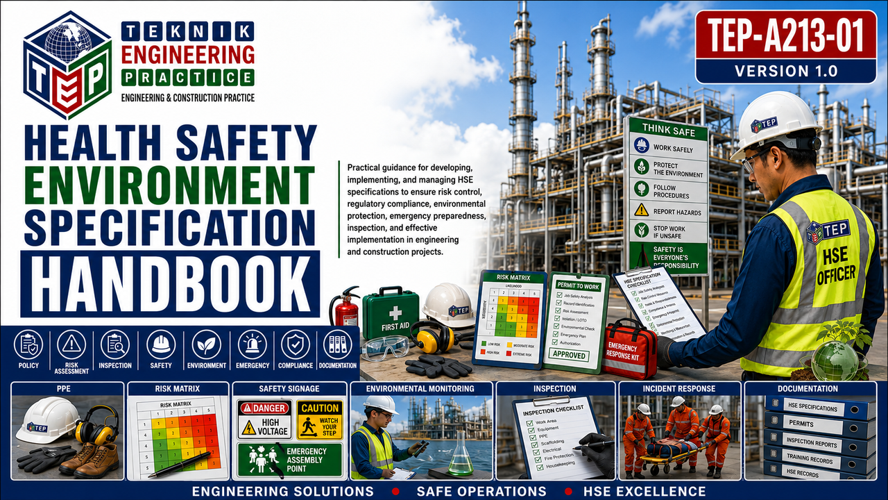 Thumbnail for TEP-A213-01 HEALTH SAFETY ENVIRONMENT SPECIFICATION HANDBOOK VERSION 1.0